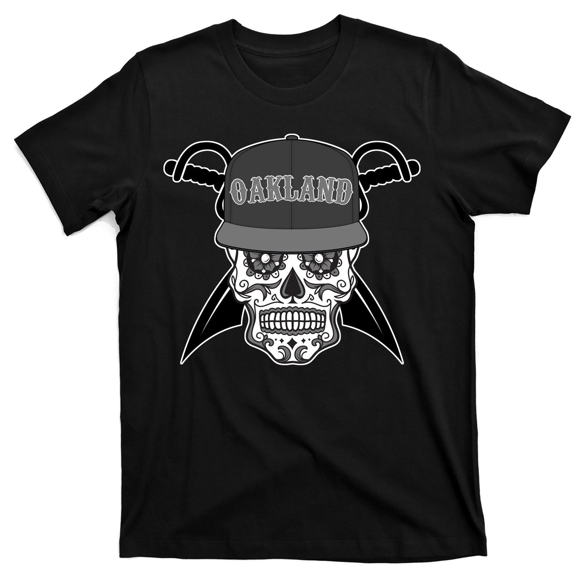 Oakland Day of The Dead Sugar Skull T-Shirt product image 1