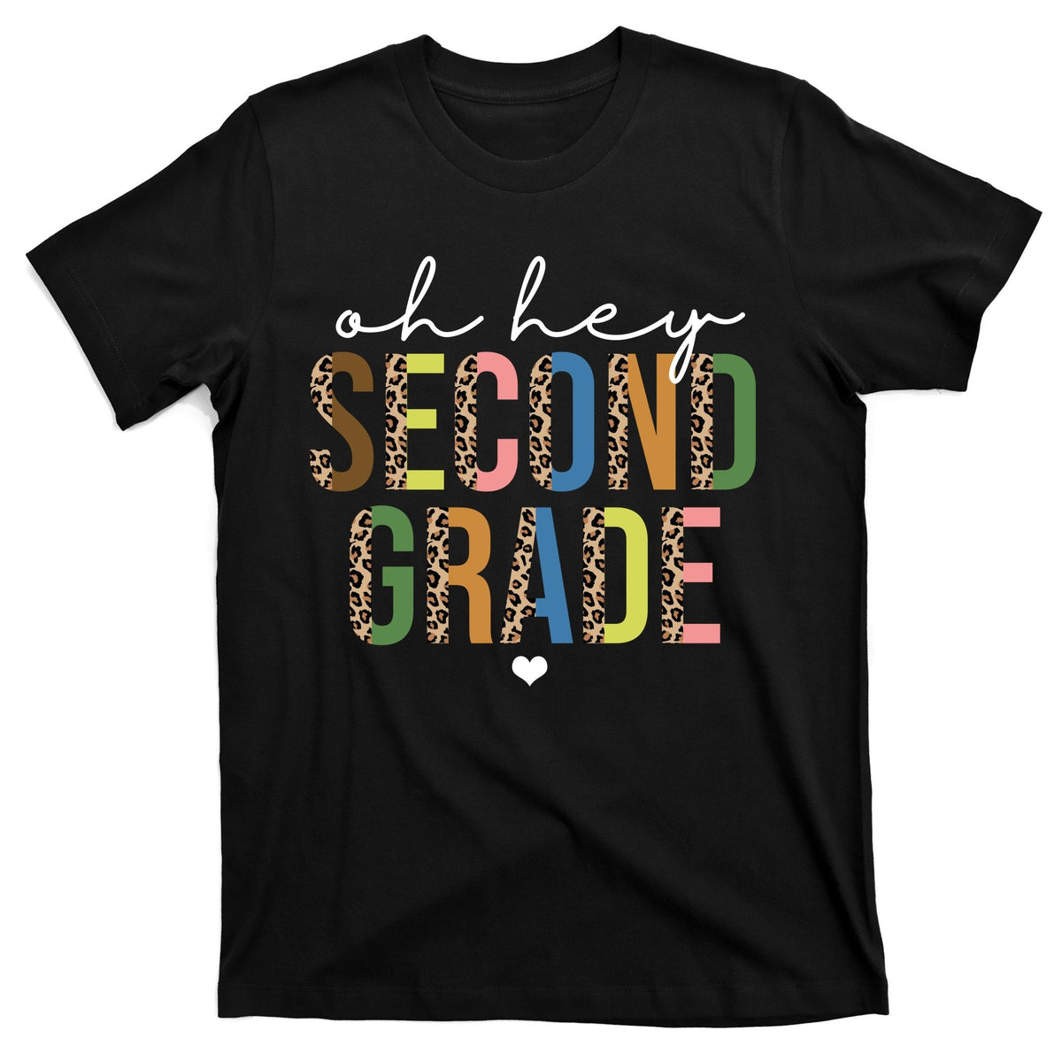 Oh Hey Second Grade Cheetah Print T-Shirt product image 1