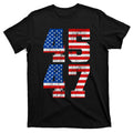 Pro Trump Election 2024 Vintage 45 47 USA Flag T-Shirt product image 1