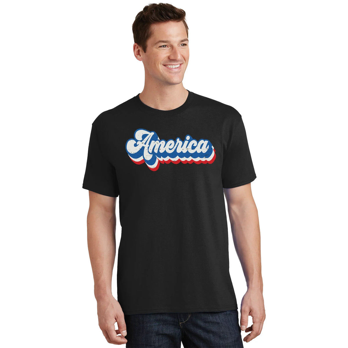 Retro America Patriotic USA 4th Of July For Women T-Shirt product image 1