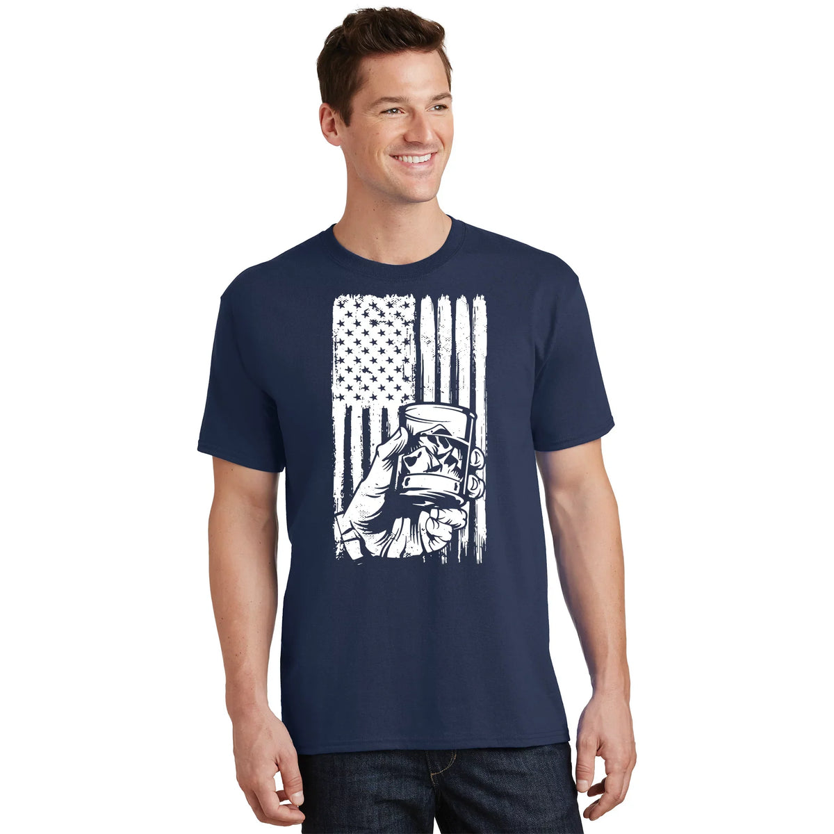 Retro Scotch Bourbon Whisky 4th Of July T-Shirt product image 1
