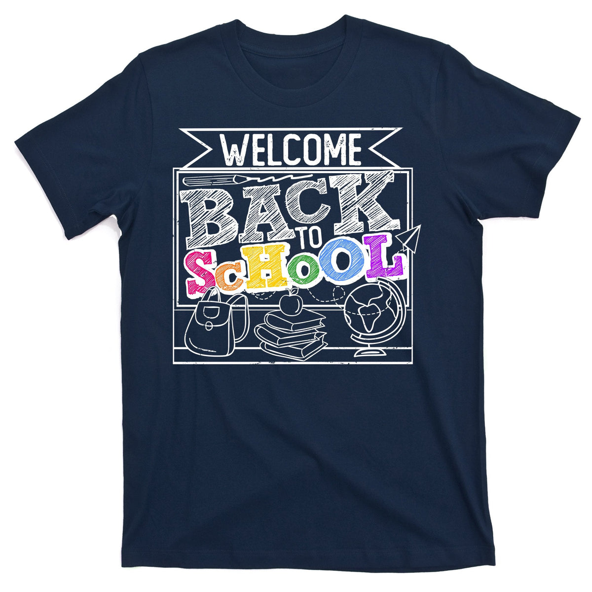 Sketchy Doodle Welcome Back To School T-Shirt product image 1