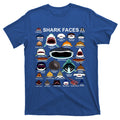 Shark Faces Of All Kinds T-Shirt product image 1