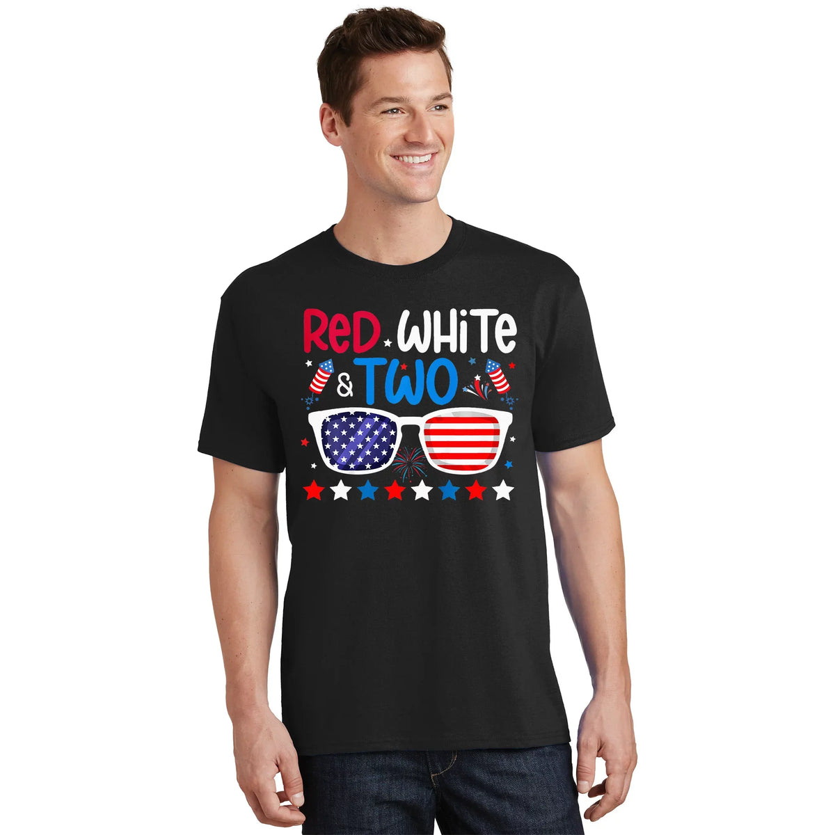 Two 2nd Birthday 4th Of July Party T-Shirt product image 1