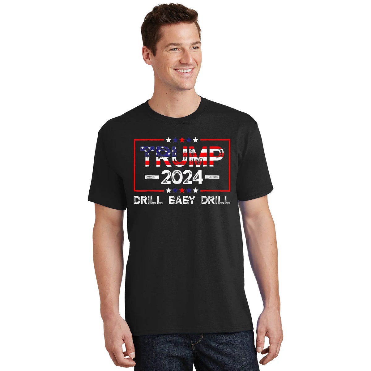 Trump 2024 Drill Baby 4th Of July Independence Day T-Shirt product image 1