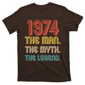 The Man Myth Legend 1974 50th Birthday T-Shirt product image 1