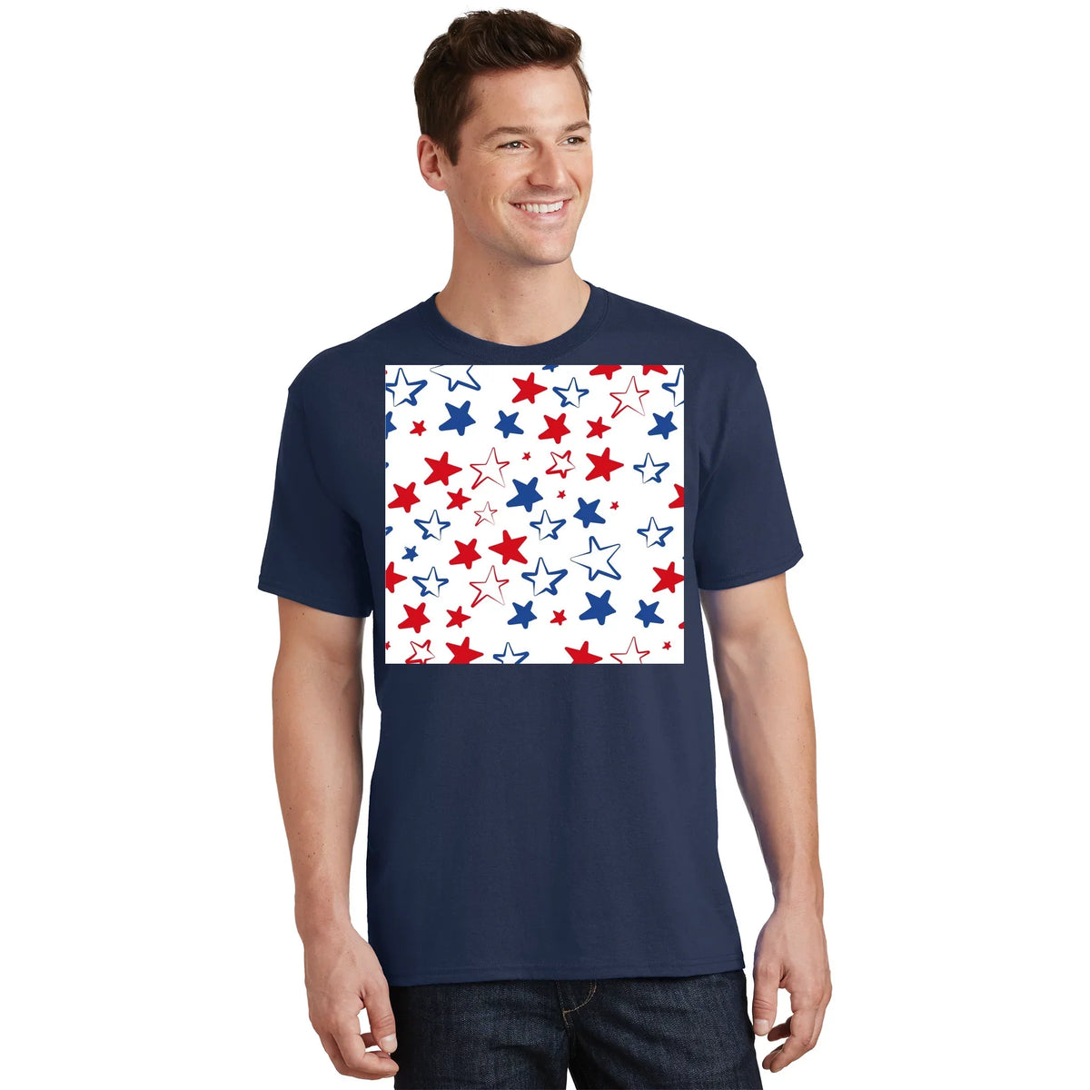USA Pattern Stars T-Shirt product image 1