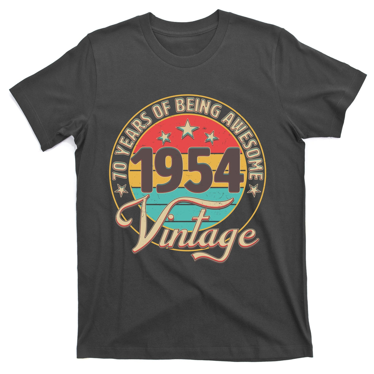 Vintage 1954 70 Years Of Being Awesome T-Shirt product image 1