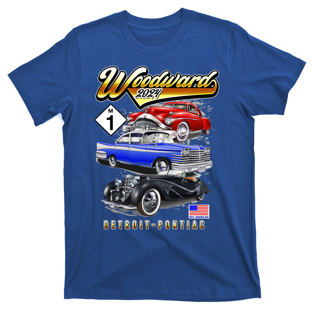 Woodward 2024 Classic Cruise Detroit To Pontiac Trio Of product image 1