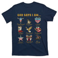 Western God Says I Am 4th Of July Distressed T-Shirt product image 1