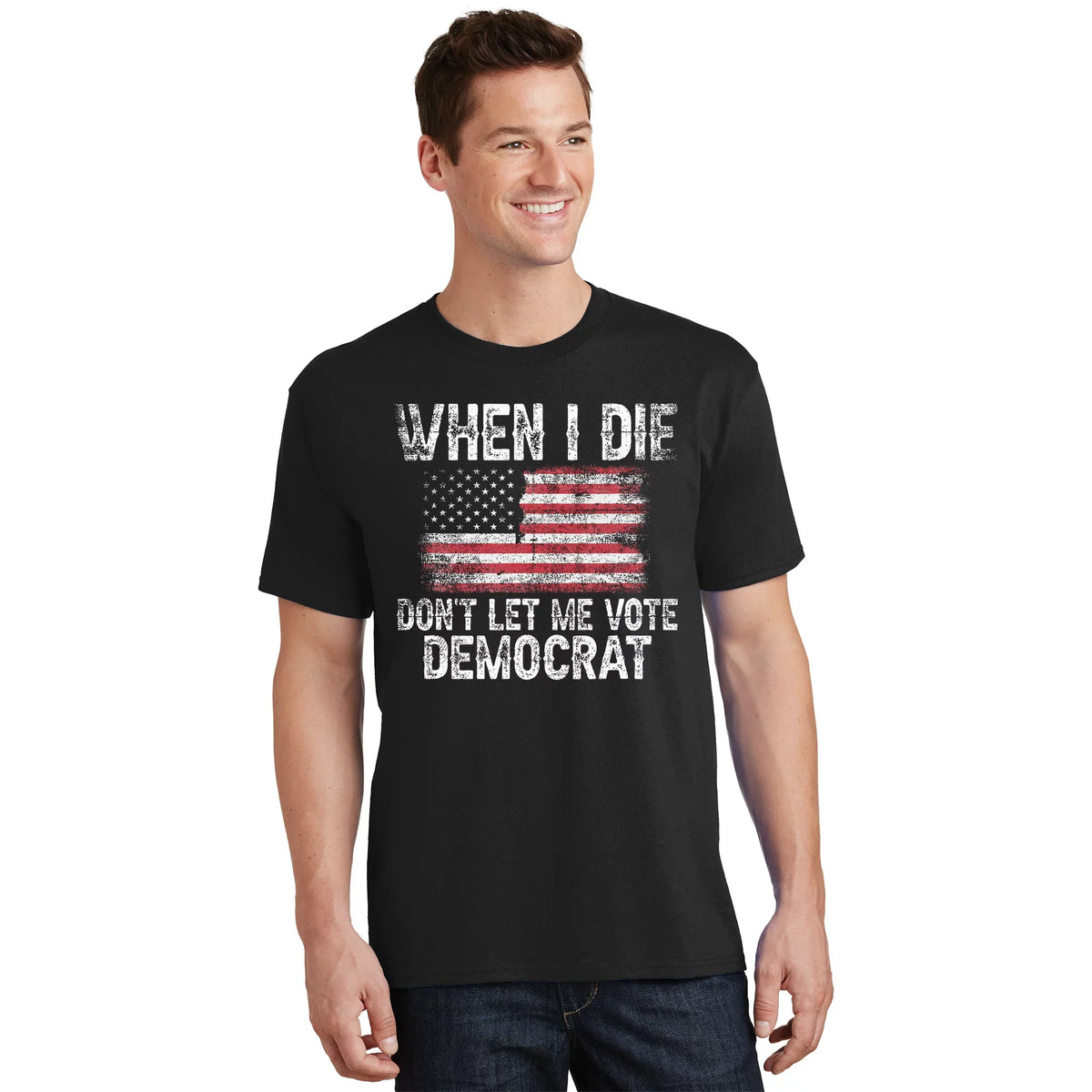 When I Die DonT Let Me Vote Democrat Flag 4th Of July product image 1
