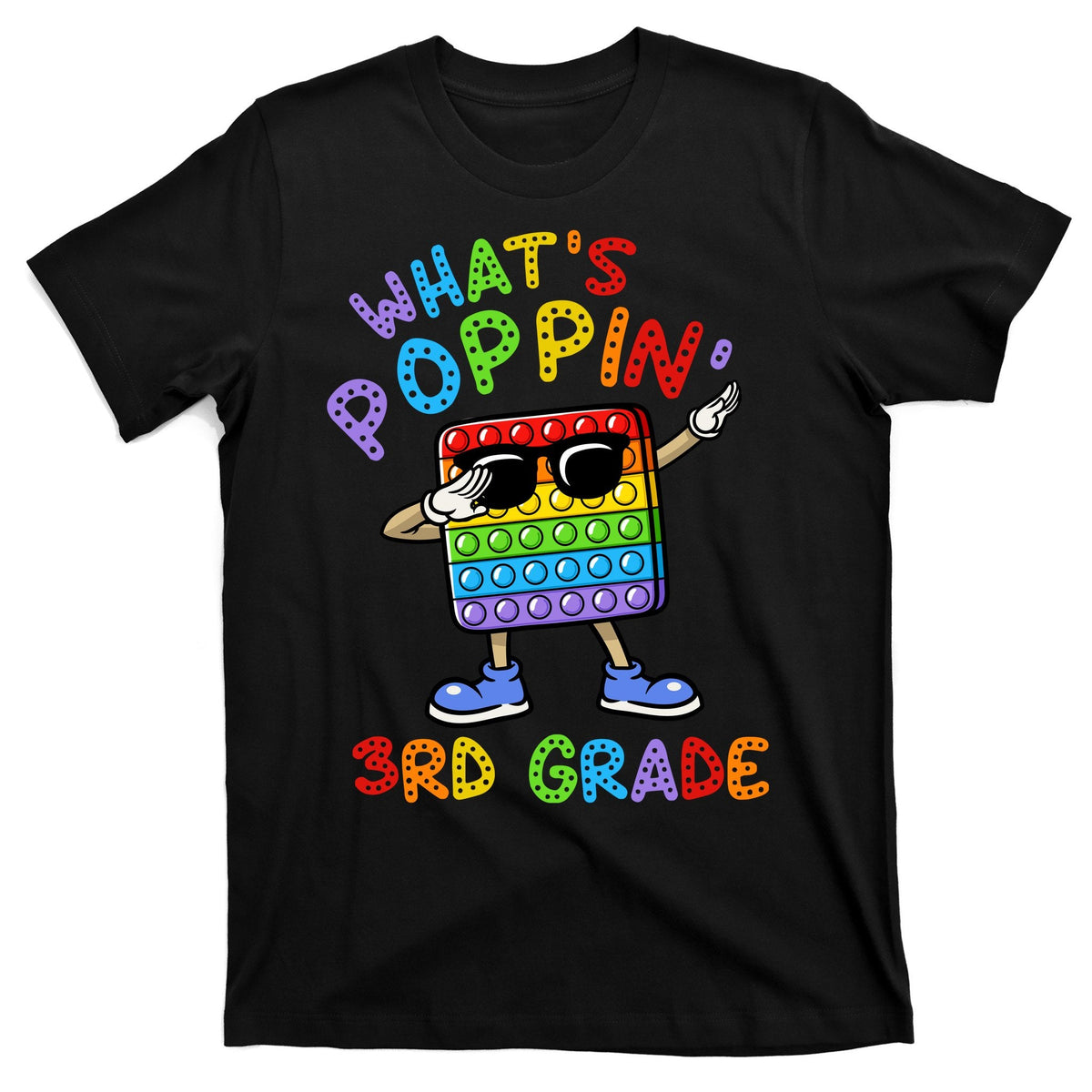 Whats Poppin 3rd Grade Back To School T-Shirt product image 1